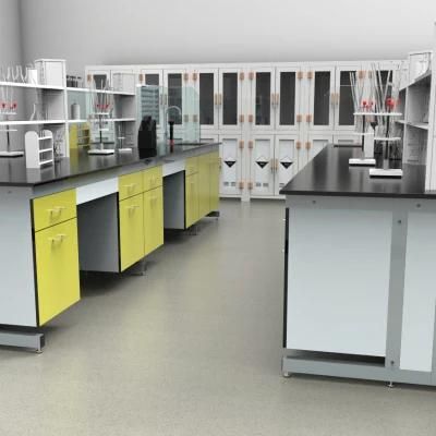 High Quality Wholesale Custom Cheap Hospital Steel Lab Wall Bench, Factory Mode Physical Steel Movable Lab Furniture/