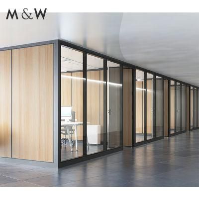 Factory Wholesale Office Furniture Modern Aluminium Partition Glass Partition Wall