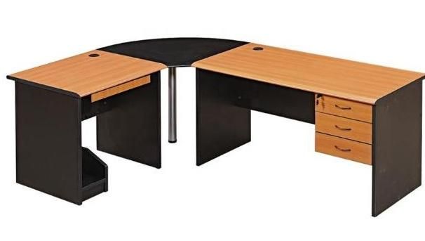 L-Shaped Classic Wooden Modern Corner Executive Office Table for Wholesale