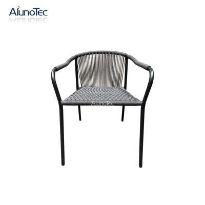 New Arrival Waterproof Rattan Dining Chair with Armrests
