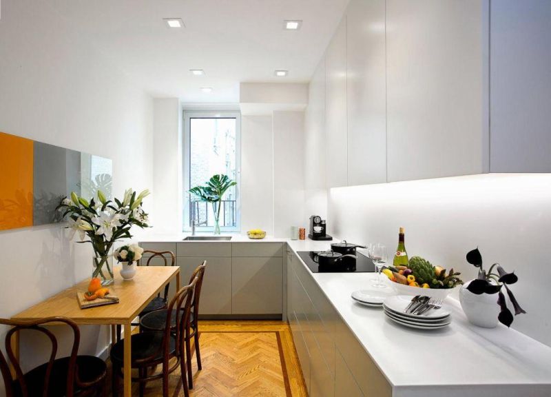 Custom Modern Design Modular Luxury Furniture Pantry Skin Melamine Finish Kitchen Cabinet