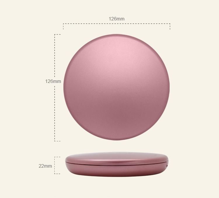 Hot Sale Travel Makeup Mirror 1X/5X Magnifying Rechargeable Mirror