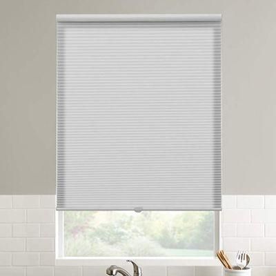 Cellular Honeycomb Blinds White Privacy Light Filtering Single Cell Pleated Shades Cordless Inside &amp; Outside Mount for Windows