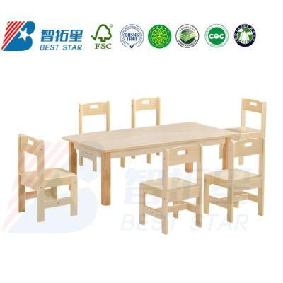 Kindergarten Preschool Kids Rectangle Wooden Table, Kids Table, Children Furniture, School Furniture, Classroom Furniture, Primary School Furniture