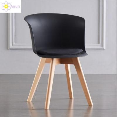 Modern Nordic Conference Negotiation Hotel Fabric Solid Wood Home Lounge Chair