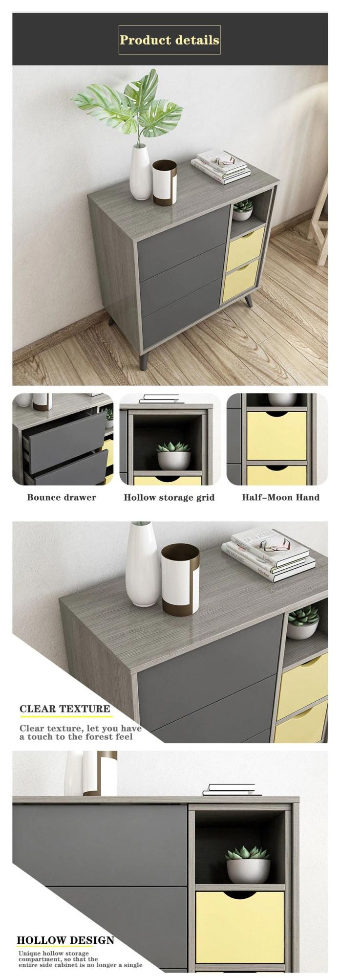 Home Furniture Set Wooden Modern Customized Shoe Cabinet