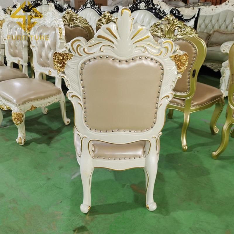 2021 New Arrival Wood Carve Vintage Wedding Chair for Sale