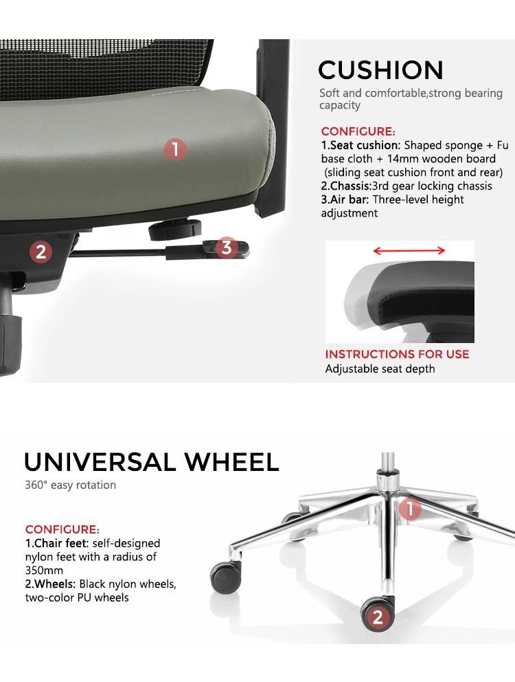 New Arrival Swivel Modern Comfortable Mesh Caster Wheel Recline Ergonomic Office Chair