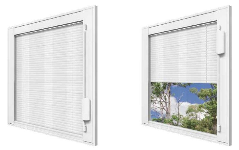 Built-in Blinds with Manual Magnet Control System