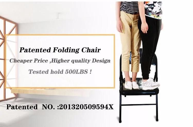 Wholesale Commercial Stackable Metal Folding Chair for Wedding Party Events
