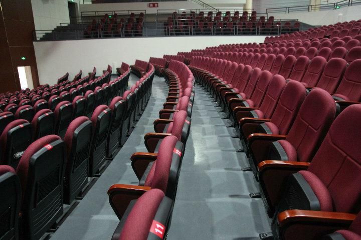 Economic Auditorium Seating Without Writing Tablet Hall Conference Church Chair