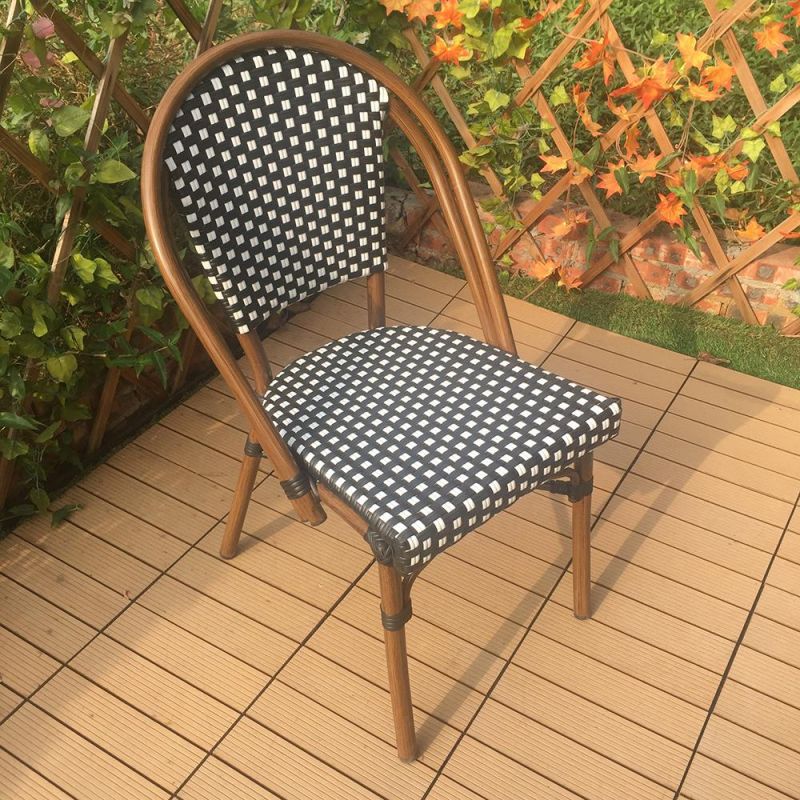 Modern Outdoor Cafe Table Chair Garden Sets Aluminum Restaurant Rattan Furniture