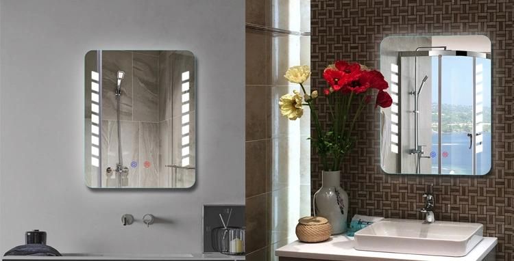 High Definition Wall-Mounted LED Bathroom Mirror for Hotel