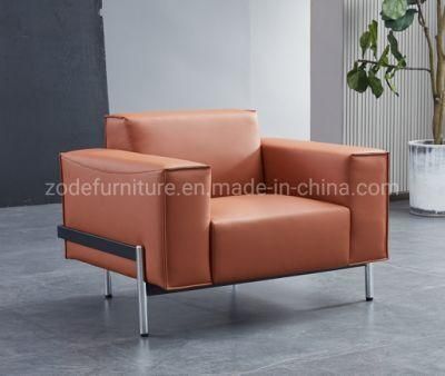 Zode MID Century Modern Nordic PU Leather Sofa Home Office Living Room Sofa