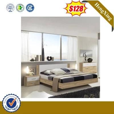 New Design Modern Bedroom Hotel Furniture Wooden King Size Bed