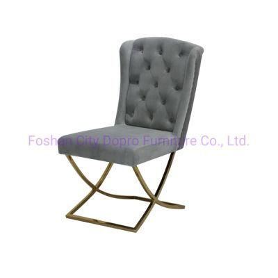 New Home Furniture Luxury Dining Chair Stainless Steel Leisure Chair