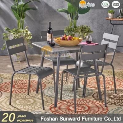 Customized Outdoor Modern Home Hotel Restaurant Villa Aluminum Chair and Table Garden Patio Dining Furniture