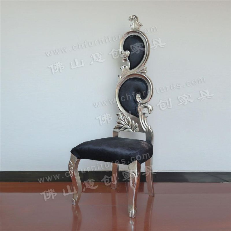 Glassy Style Cheap Wholesale Wood King Banquet Wedding Chair