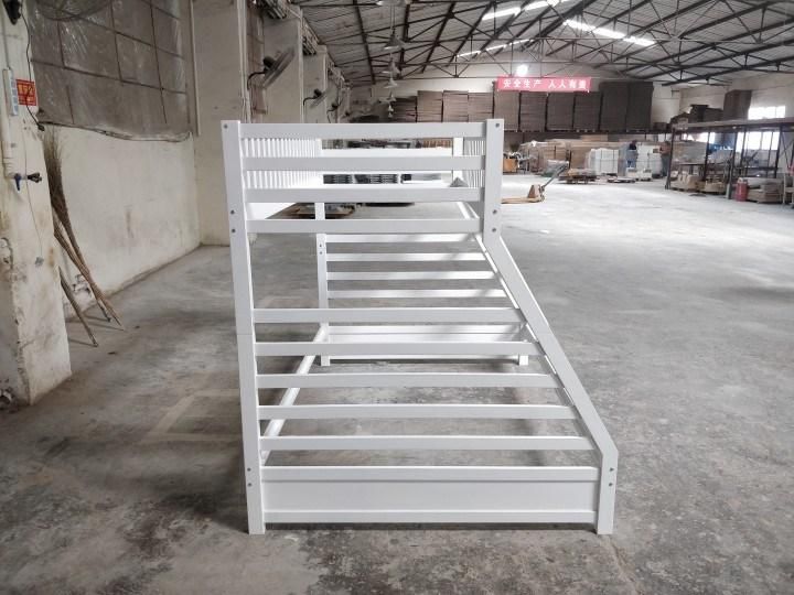 Modern Bedroom Bed, Double Bed, White /Gray