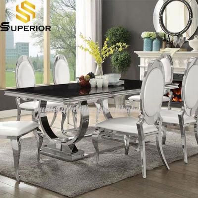 UK Style Marble Top Arianna Dining Table for Home Furniture