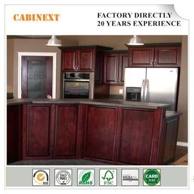 Cabinext New Kd (Flat-Packed) Customized Fuzhou China Solid Wood Kitchen Cabinet Cabinets