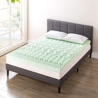 quality single double full king zipper mattress royal luxury high density swirl gel memory foam mattress topper