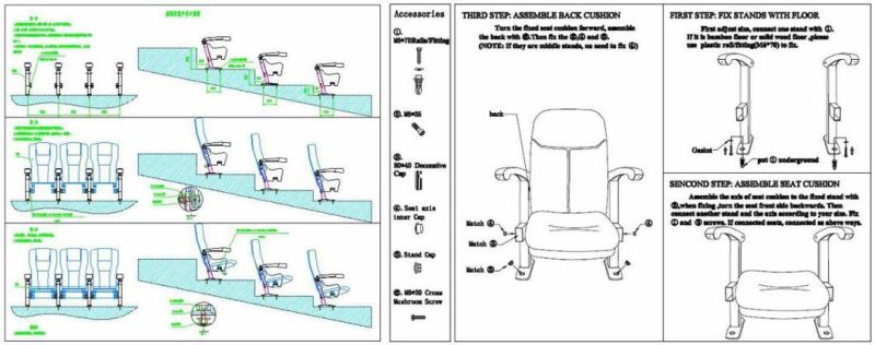 China Cinema Equipment Hotsale Seat Cheap Chair Cinema Seating (SD22E)