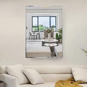 Customized IP44 Wall Sticker Glass Advanced Design Bathroom Mirror with Cheap Price