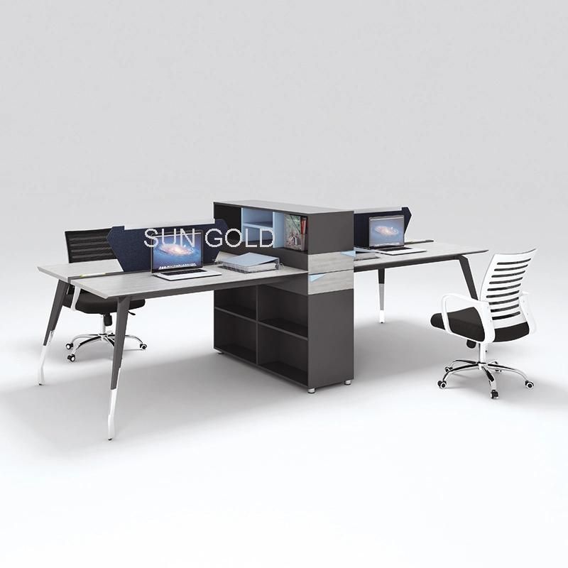 Sz-Wsr74 4 Seat Office Workstation Modular Cubicle Desk