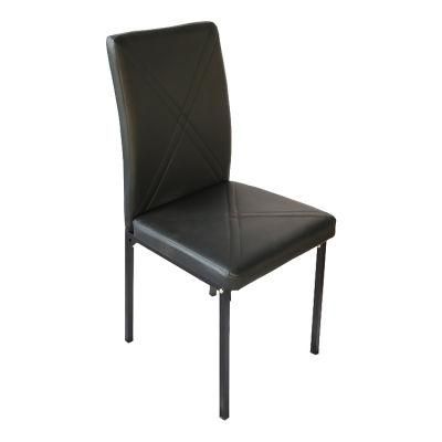 Home Furniture PVC Leather Back Cushion Cover Chair PVC Leather Dining Chairs Dining Room Furniture