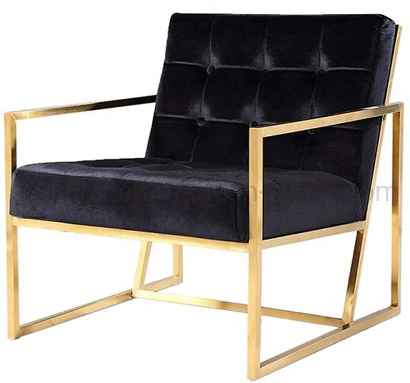 2020 New Arrival Home Furniture Pink Velvet Single Sofa Chair