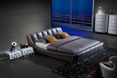 Home Furniture Set Modern Bedroom Furniture Bedroom Bed King Bed Leather Bed Gc1615
