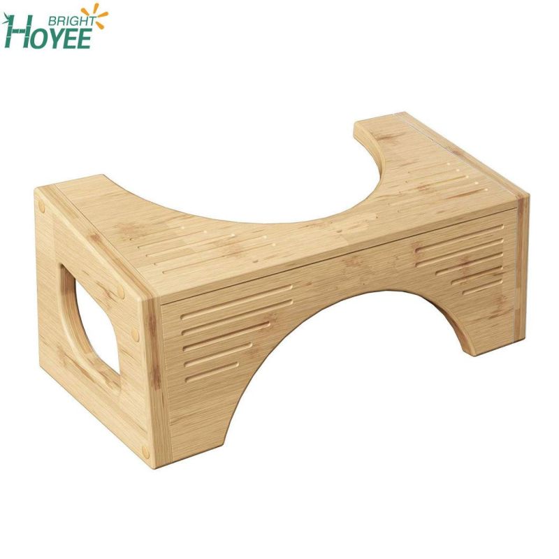 The Original Toilet Stool - Bamboo Flip Two Sizes-in-One