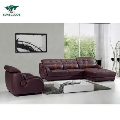 European Style Modern Design Leisure Couch Living Room Wooden Frame Sofa
