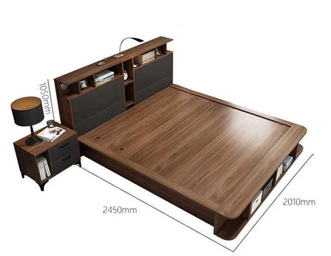 Modern and Fashion Two Lay Corner Fabric Bed