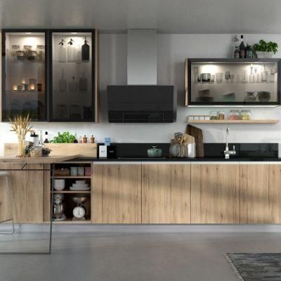 Customized Modern Wood and Glass Door Cabinets Furnitures