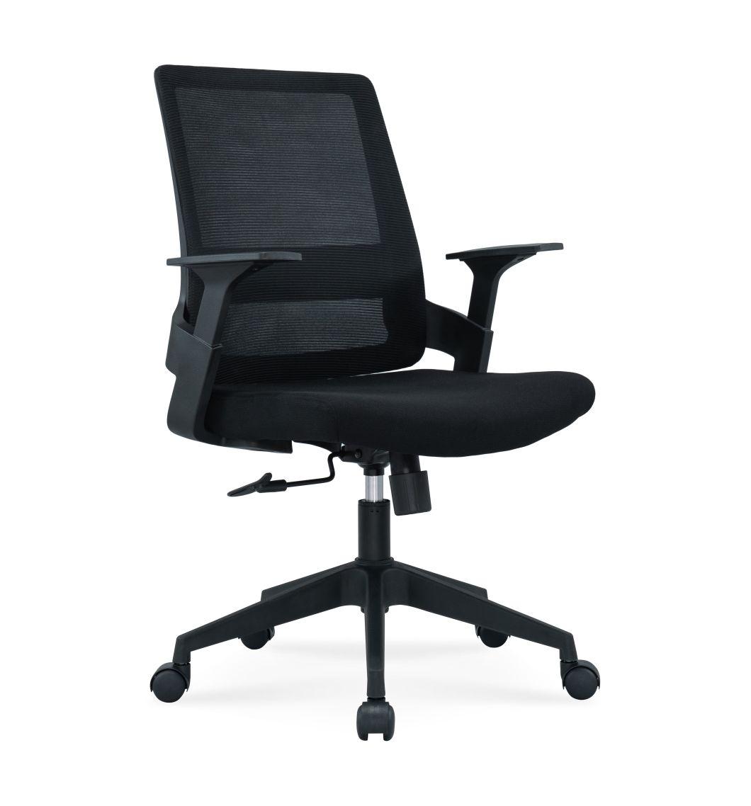 Good Price European Standard En1335 BIFMA Medium Back Staff Modern Office Swivel Mesh Chair