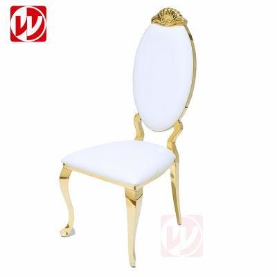 Modern Gold Wedding Stainless Steel Furniture Stackable Party Ballroom Hall Banquet Event Chair