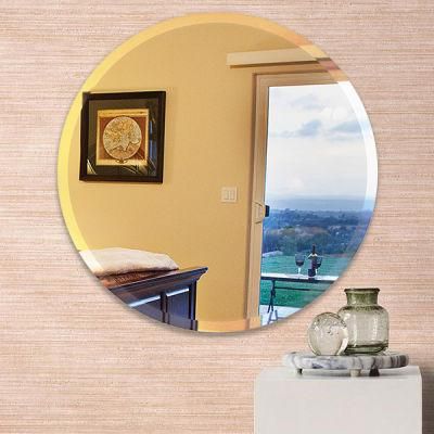 Good Price Hotel 3mm Round Decorative Bathroom Salon Furniture Contemporary Beveled Mirror