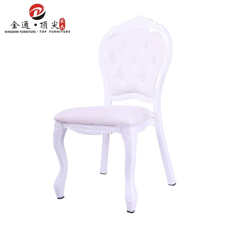 Top Furniture Foshan Wholesale Aluminium White French Louis Chair