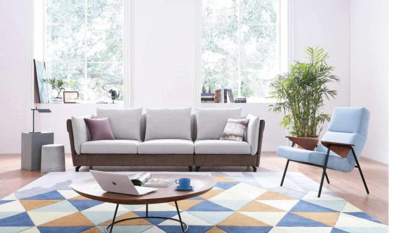 High Back PU /Fabric Living Room Sofa Sets