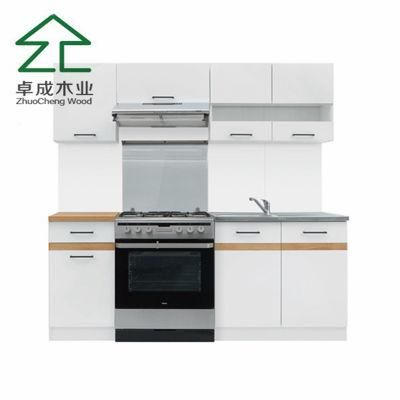 White Color MDF Kitchen Cabinet with Handle