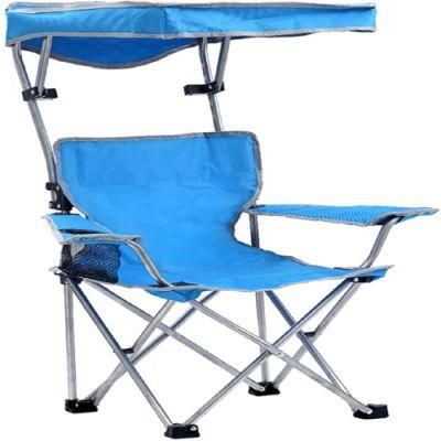 Quik Shade Folding Canopy Shade Kids with Carry Bag Camp Chair, Blue