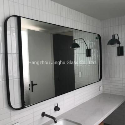 Wall Decor Mirror Rectangle Black Make up Bathroom Mirror