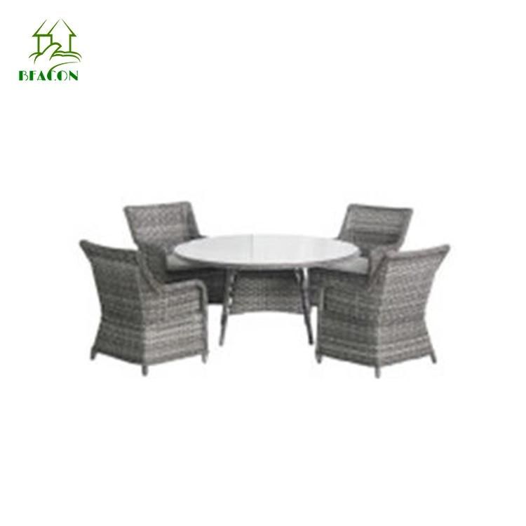 Popular Modern Outdoor Aluminum Waterproof Patio Dining Table Chairs Outdoor Garden Furniture Set