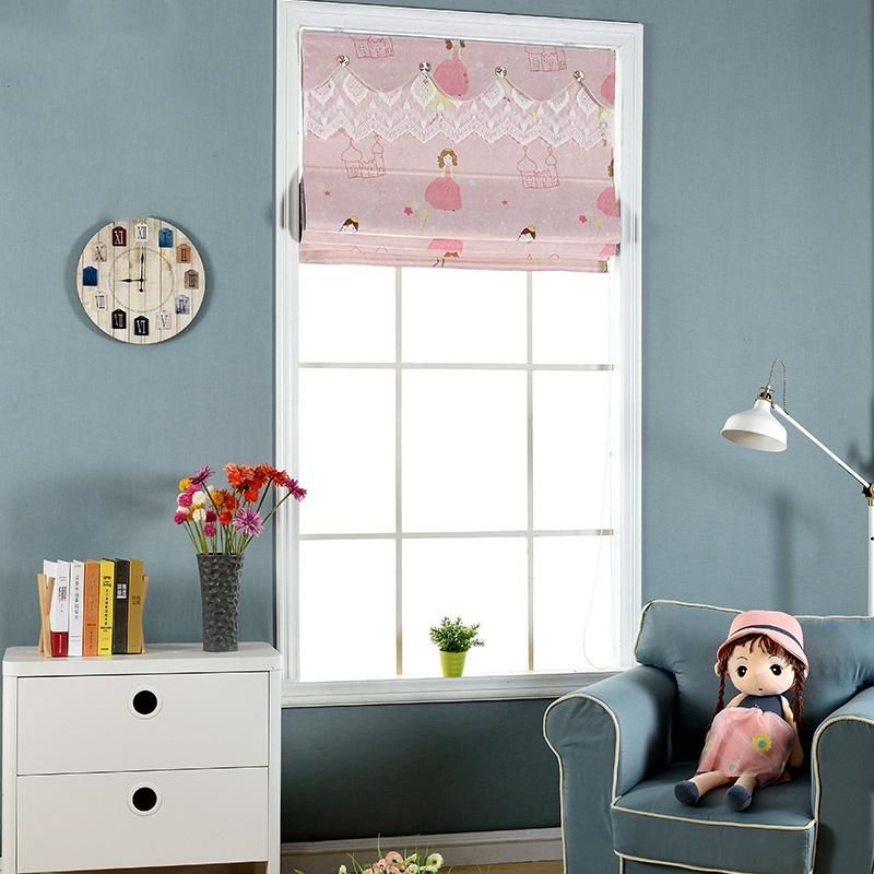 Elegant Decorative Blackout Roman Roller Blinds for Children Bedroom