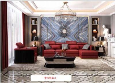 European Simple Style Living Room Furniture Leather/ Fabric Sofa