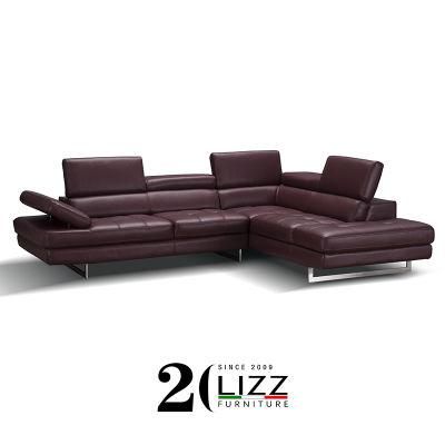 Hot Sale Leisure Design Modern Furniture Leather Corner Sofa for Living Room