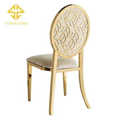 Sawa Top-Sale Shining Gold Stainless Steel Event Wedding Chairs