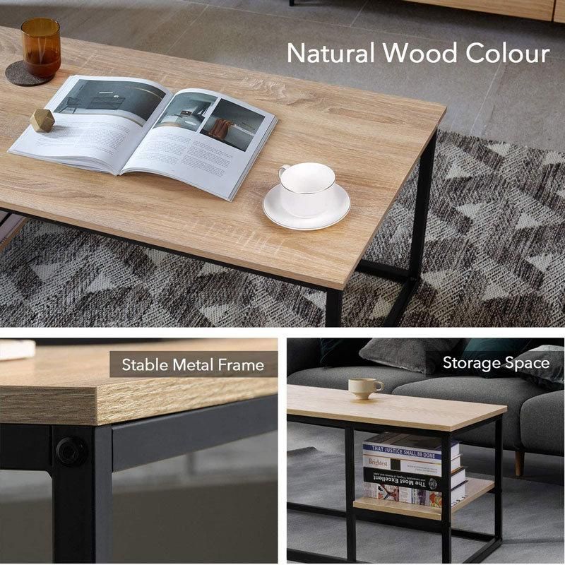 Rectangle Beech Wood Color Living Room Table